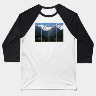 Burg Taufers castle in Val Pusteria. With a snow-covered mountain in background. Italian alps. Sunny spring day. Baseball T-Shirt